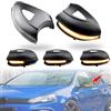 MKptopia 2 pezzi Segnale dinamico a LED sequenziale per specchietto laterale Compatibile con VW Golf MK6 Compatibile con GTI 6 R Line VI R20 Tou-ran con fori
