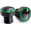 CCYYMOWOK MOWOK 2 pezzi M10 tappi specchietti moto accessori per Z900 Z650 2025 2026 Z1000 Z750 Z800 Z400 Z900RS Z250 Z300 Tappo per fori specchietti retrovisori per Moto Specchio Foro Tappo (Verde)