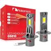 Nakamichi Serie GS810 Lampadine LED H1 per Fari e Fendinebbia, 12.000 Lumen 44W per Set, Bianco Caldo, Plug and Play, Fascio 1:1, Confezione da 2, 3000K, H3