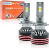 Onraying Fari LED H7 Per Automobili, 50000LM 130W 6500K Bianco Freddo, Luminosità 900%, Formato Mini 1:1, IP68, Ventola, Sostituzione Alogene, Installazione Plug-N-Play, Confezione da 2 Pezzi