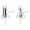Ocnvlia 2 X Snowmobile Clear Inline Gas angolo destro filtro carburante 1/4 6/7 mm Bike