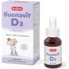 Buonavit D3 Gocce Vitamina D3 Bambini, Integratore 12 ml Buona