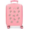 ROLL ROAD Joumma Roll Road Baby Pets Valigia da Cabina Rosa 33x50x20 cm Rigido 2 kgs Lucchetto a Combinazione Laterale ABS 2 kgs 33L Bagaglio a Mano