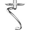 GVODE Gancio impastatore a spirale in acciaio inossidabile per KitchenAid | adatto ai robot da cucina planetari per KitchenAid da 4,3 L e 4,7 L/4,8 L, lavabile in lavastoviglie