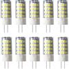 WULUN Lampadine G4 5W Lampadario LED, risparmio energetico, nessun sfarfallio, equivalente 50W lampadine alogene, 500lumen, AC 12V, 6000K bianco freddo, 10 pz