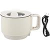 BAOFUYA Pentola Elettrica Elettrica, Mini Fornello per Ramen Antiaderente Portatile Regolabile a 2 Marce di Grande capacità da 1,8 Litri per Pasta, Zuppa, Bistecca, Uova, Farina D'avena