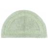 HOMESCAPES Tappetino da bagno semicircolare, 1600 g/m², extra morbido, 100% cotone, reversibile, antiscivolo, lavabile, super assorbente, ad asciugatura rapida, colore verde salvia, 50 x 80 cm