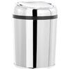 infactory Pattumiere da bagno - cestino: Pattumiera con sensore di movimento della mano e corpo in acciaio inossidabile, 3 litri (secchio cosmetico con sensore, cestino, WC)