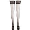Cottelli Collection, da donna, velato, Stay autoreggenti, colore: nero, taglia: L