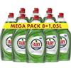 Fairy Professional Original Detersivo Liquido, x8, 1050ML Lava fino a 50.000 Piatti, 100% Efficace sulle Macchie di Grasso Trovate nelle Cucine Professionali, Conforme HACCP