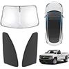 Karltys Parasole per Chevy Silverado/GMC Sierra 1500 2014-2018, parasole per parabrezza e finestrini laterali anteriori, spesso e pieghevole, parasole riflettente per auto, blocca raggi UV e calore (3