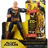 DC Comics, Power Punch Black Adam - Action figure da 30 cm, oltre 20 frasi e suoni, si illumina con 2 accessori, giocattolo da collezione del film Black Adam, per bambini e bambine dai 3 anni in su