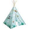 Janod - Tenda per Bambini Tropik - Decorazione per Cameretta - Altezza 16 cm - Borsa da Trasporto Inclusa - Certificato FSC - Vernice ad Acqua - Dai 2 Anni, J8263