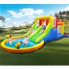 Ballsea Castello gonfiabile per bambini senza Soffiatore, scivolo asciutto/acqua, capacità 6 bambini/200kg, L6,28 x L2,93 x H1,95m (senza Soffiatore)
