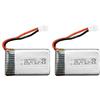 YUNIQUE GREEN-CLEAN-POWER YUNIQUE 2 Pezzi Batterie Lipo Ricaricabili 3.7v, 500mAh Lipo per Rc Droni Quadricotteri Syma X5 X5C X5SC X5SW, Cheerson CX-30W, Skytech M68, Wltoys F949, JJRC H5C