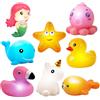Dongcill 8 pezzi Luminosi Giocattoli da Bagno, Giochi da Bagnos per Bambini Piccoli