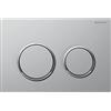Geberit OMEGA20 PLACCA 2TASTI CROMO OP/LUCIDO con sistema anti ditate