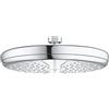 GROHE Tempesta Soffione 210 (1 getto Rain, 210 mm, DreamSpray erogazione uniforme, SpeedClean anticalcare), Cromo, 26410000