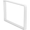 Amig - Supporto Rettangolare per Mensole Industriali - 211 × 311 × 30 mm - Acciaio Bianco - Supporto da Parete - Design Funzionale e Resistente - Ideale per Mensole da Parete