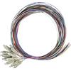 Techly Professional 024964 Set 12 Pigtail Fibra Ottica Multimodale OM4 SC 50/125 2 m Multicolor