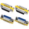 VISSQH 4 x DB15 maschio a Femmina Accoppiatore Connettore,15 pin DB15 seriale adattatore per Gender Changer,trasferimento dati e connessione dispositivi