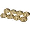 PrecisionGeek Cuscinetti per diffusori in ottone - Coned Ø20 mm - Spessore 6 mm - Sottopunte per altoparlanti - Set da 8