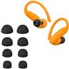 kwmobile 8x Auricolari di ricambio compatibile con Beats Powerbeats Pro 2 Gommini sostitutivi in Silicone - 4 Misure - nero