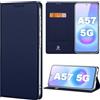 DUX DUCIS Custodia per Samsung Galaxy A57 5G, [Porta Carte] [Funzione Supporto] Antiurto PU Pelle Portafoglio Flip Case, Cover per Galaxy A57 5g 2026, Blu