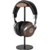 Jichenfang Supporto per cuffie in legno di noce e alluminio, con base pesante per cuffie e cuffie da gioco