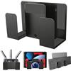 Domigard Supporto Parete per Laptop con Porta Tastiera - 2 Scomparti, Portata 10 kg (22 libbre) per Tablet, PC, Libri e Accessori - Montaggio a Muro per Scrivania, Ufficio o Casa