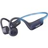 Voistek Cuffie Conduzione Ossea Bluetooth, Auricolari Sportivi Open Ear Wireless IPX8 Impermeabili con Lettore MP3 Integrato da 32GB, Cuffie per Corsa, Ciclismo, Fitness e Guida (Blu)