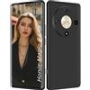 ISOI - Cover per Honor Magic6 Lite/Honor Magic 6 Lite 5G, Custodia Morbida in Silicone Liquido, Protezione Completa Antiurto Ultra Sottile per il Corpo - Nero