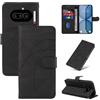 LACAE Cover a Libro per Nothing Phone (4a) | Custodia Flip in Pelle PU, Porta Carte, Chiusura Magnetica, Funzione Supporto, Case, Black