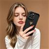 hdqICase Compatibile con Realme GT Master Edition Custodia | con cuore 3D Dorato Elettroplaccato, Cover Morbida in TPU Opaco Corpo Intero