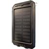 o.LL.i Power bank portatile con presa. Caricatore solare da 10.000mAh a prova d'acqua e resistente agli urti. Torcia a doppio LED e bussola, per cellulari, telefoni e dispositivi mobili. (Celeste)