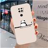 hdqICase Custodia Carina Compatibile con Xiaomi Redmi Note 9 4G - Comoda Cover in TPU Morbido Gatto Orso Animali Cartoni Case