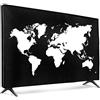 kwmobile Protezione Compatibile con 65 TV - Cover Proteggi-Schermo PC e TV da Interno - Custodia Protettiva Anti-Polvere - bianco/nero