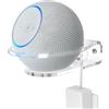 HomeMount Supporto da Parete per Dot 4ª/5ª Gen, Dot Max e HomePod Mini, Staffa Altoparlante in Acrilico Trasparente con Anello di Protezione, Risparmia Spazio e Mantiene la Stanza Ordinata