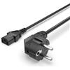 Superer Cavo di Alimentazione C13 a 3 Poli da 1,2 M - Compatibile con Samsung, Dell, BenQ, LG, per Sony, Panasonic, per Acer, Compaq LCD, TV al Plasma, Monitor LED - Cavo di Alimentazione EU