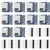 Create idea 10 Pezzi 3.3V Micro SD Card Reader Modul SPI SD Card Slot Module Socket Reader Con 6-Way Pin Strip Per Micro SD Card ESP32