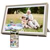 Fine Life Pro Cornice digitale Fine Life Pro 10,1 pollici, Wi-Fi digitale, 32 GB, 1280 x 800 HD, IPS, Touch screen, Smart Cloud, rotazione automatica, condivisione tramite app (oro deserto)