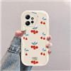 hdqICase Compatibile con Xiaomi Redmi Note 12 4G Bianco Cover | Ciliegia Custodia Onda Silicone Morbido