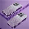 PAIX Custodia Telefono Trasparente Compatibile con Realme C63/Realme C61 Cover Cornice Elettroplaccata Gradiente Glitter Protettiva Sottile TPU