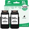 COLORETTO 540 XL Cartucce d'inchiostro per Canon PG-540XL Compatibile con MG3650 MG4100 MG2200 TS5150 MG3650S TS5100 MG2100 MX395 MX475 TS5151 MG4250 MG2150 MG3200 MX375 MX455 MX525 MG3500 Nero Pack