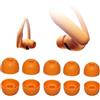 Adhiper 5 paia di tappi di ricambio per Beats Powerbeats Pro 2 / Solo Buds/Fit Pro/Studio Buds/Studio Buds+, tappi per le orecchie in silicone per custodia di ricarica (XL/L/M/S/XS, arancione chiaro)