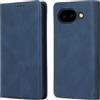 Vaitasy Business Custodia per Google Pixel 10A: Forte Funzione Magnetica Cover con Slot per Carte Elegante Monocolore Design per Ufficio e Viaggio - Blu