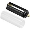 QUARKZMAN 3 x 1,5 V AAA Batteria Supporto Conservazione Custodia Scatola Adattatore x 1pz Cilindro Forma Piatto Testa per Torcia elettrica Lampada RC, [Nero, Trasparente]