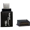 BigBuild Technology 16GB Nero Chiavetta USB MicroB OTG Dual Drive compatibile con Samsung Galaxy A2/A10, S4/S5/S6/S7, Note 4/5, J8/J7/J6/J5 Mobile