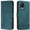 Bravoday Cover per Oppo A55 5G / A16 / A53S 5G / A54 4G / Realme V11 5G / A54S / A56 5G, Flip Custodia in Pelle PU Portafoglio Custodia per Oppo A55 5G / Oppo A16, con Slot per Schede, Verde