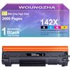Woungzha 142X W1420X 142A Cartucce di Toner per HP Laserjet M140W per Toner HP Laserjet M110W per MFP M140W m139w 1 Nero (con chip 2000 pagine)